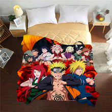 Load image into Gallery viewer, New 3D Naruto Summer Quilts twin full queen Blankets luxury good quality Bed Cover Children Adults duvet anime soft Comforters