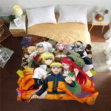 Load image into Gallery viewer, New 3D Naruto Summer Quilts twin full queen Blankets luxury good quality Bed Cover Children Adults duvet anime soft Comforters