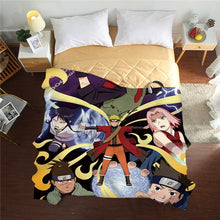 Load image into Gallery viewer, New 3D Naruto Summer Quilts twin full queen Blankets luxury good quality Bed Cover Children Adults duvet anime soft Comforters