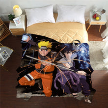 Load image into Gallery viewer, New 3D Naruto Summer Quilts twin full queen Blankets luxury good quality Bed Cover Children Adults duvet anime soft Comforters