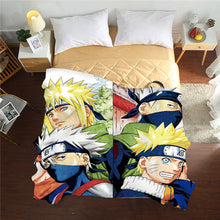 Load image into Gallery viewer, New 3D Naruto Summer Quilts twin full queen Blankets luxury good quality Bed Cover Children Adults duvet anime soft Comforters