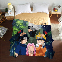 Load image into Gallery viewer, New 3D Naruto Summer Quilts twin full queen Blankets luxury good quality Bed Cover Children Adults duvet anime soft Comforters